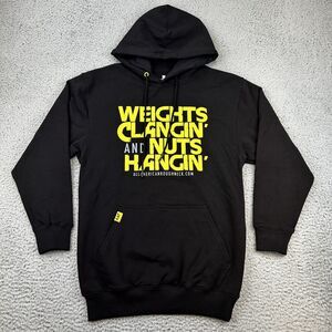 AAR All American Roughneck Men’s Pump Cover Hoodie Weightlifting Gym Size Small